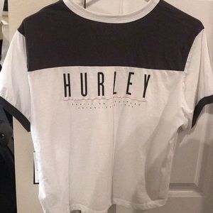 Hurley blocked crop tee